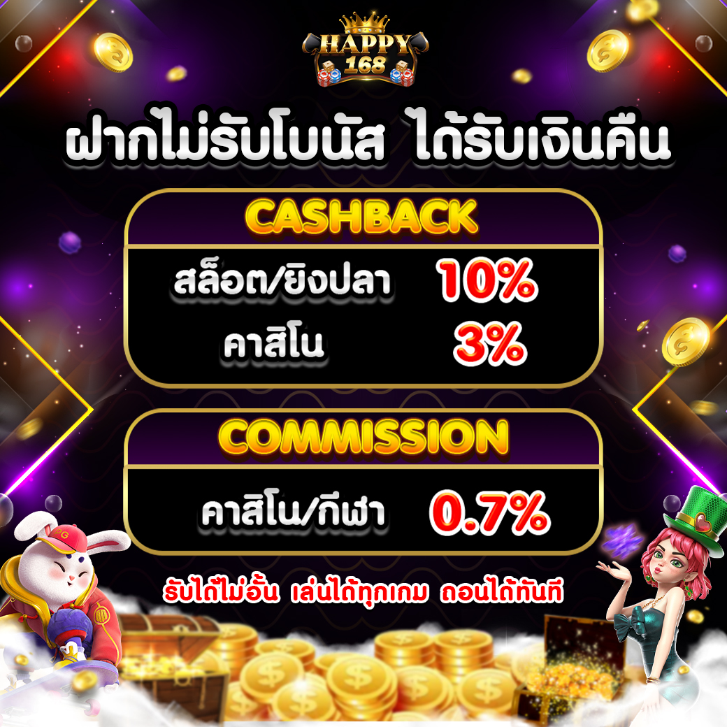 ฝากไม่รับโบนัสได้รับเงินคืน